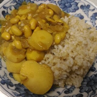 里芋と大豆のカレー